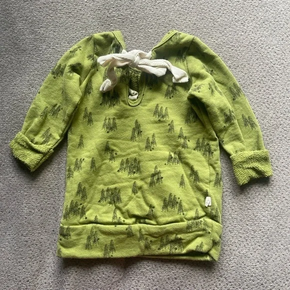 Childhoods Clothing Olive Green Trees sweater dress 12-18 month Made in  USA - www.greenwatershopping.com